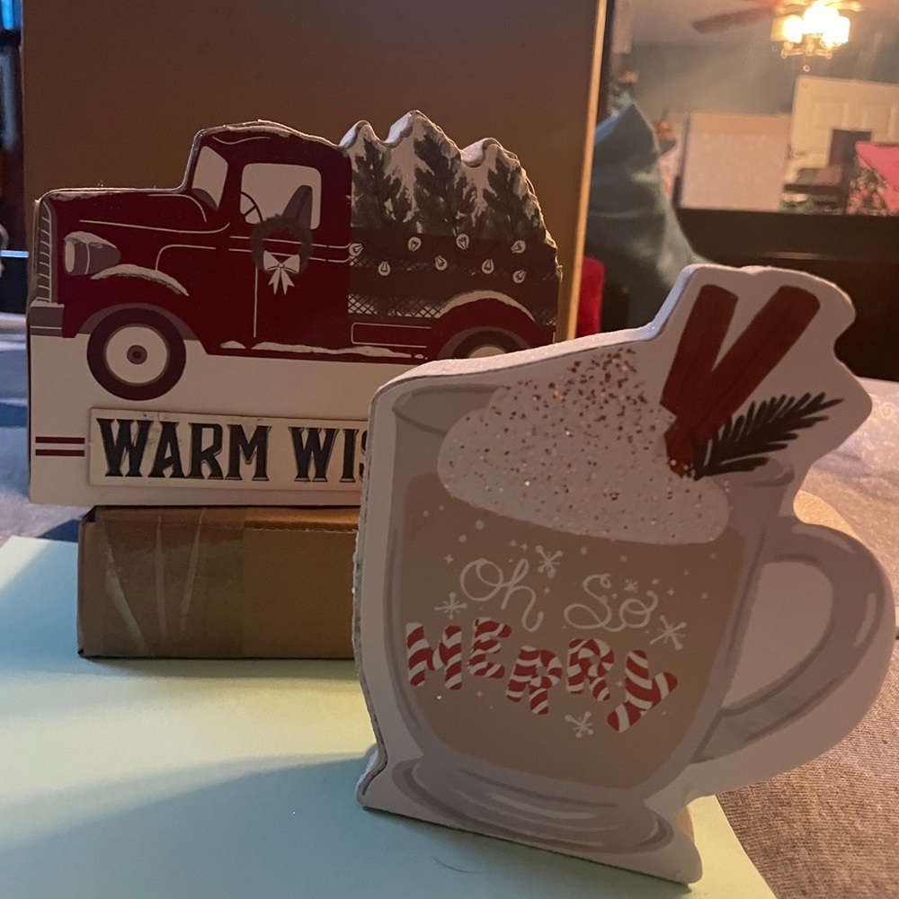 2 NWT HOLIDAY CAPTION BOXES. Price is for both